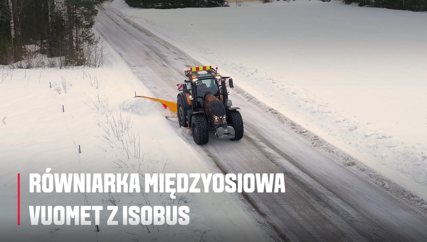 Valtra Unlimited i równiarka międzyosiowa Vuomet z ISOBUS 